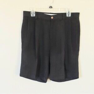 Tommy Bahama Men's 100% Silk Black Dress Shorts Size 34